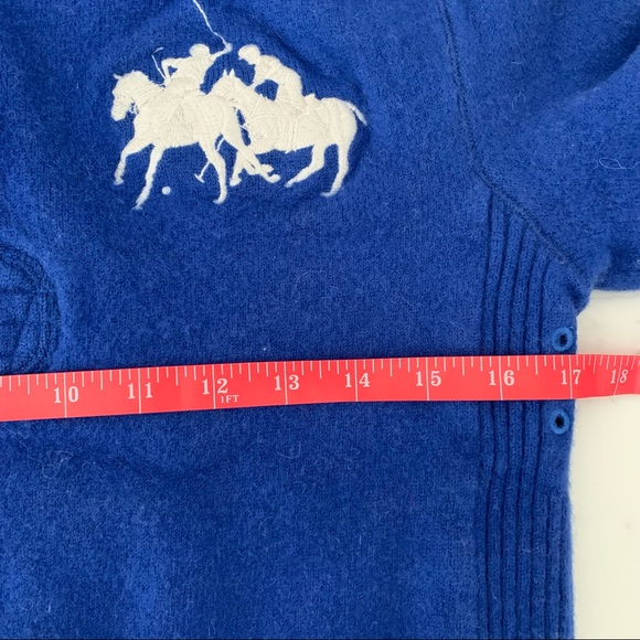 Polo by Ralph Lauren Opened with 5 Buttons Straight Collar trimmed Sweater Shirt - Picture 8 of 10